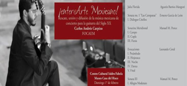 Concierto de guitarra mexicana en Casa del Risco